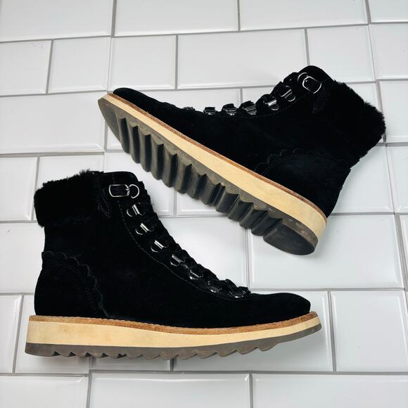 Kate Spade New York BLACK SPORT SUEDE Women's Maira Hiking Boot, US 6 M - Picture 11 of 11